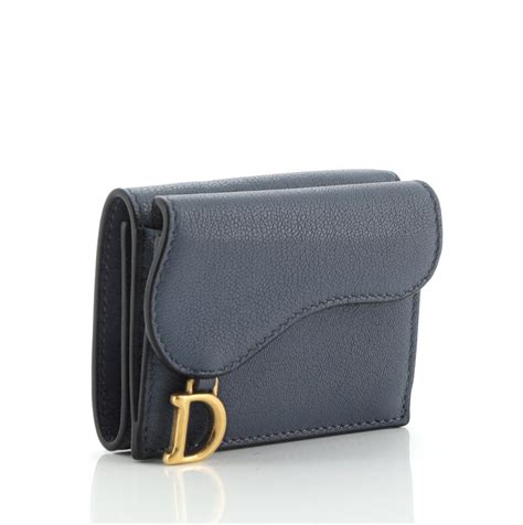 christian dior saddle wallet